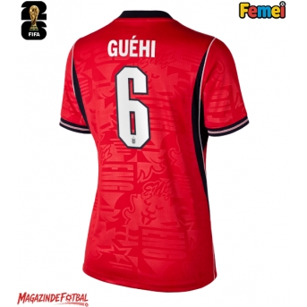 Anglia Marc Guehi #6 Echipament de Fotbal Replică Mondial 2026 Femei Deplasare